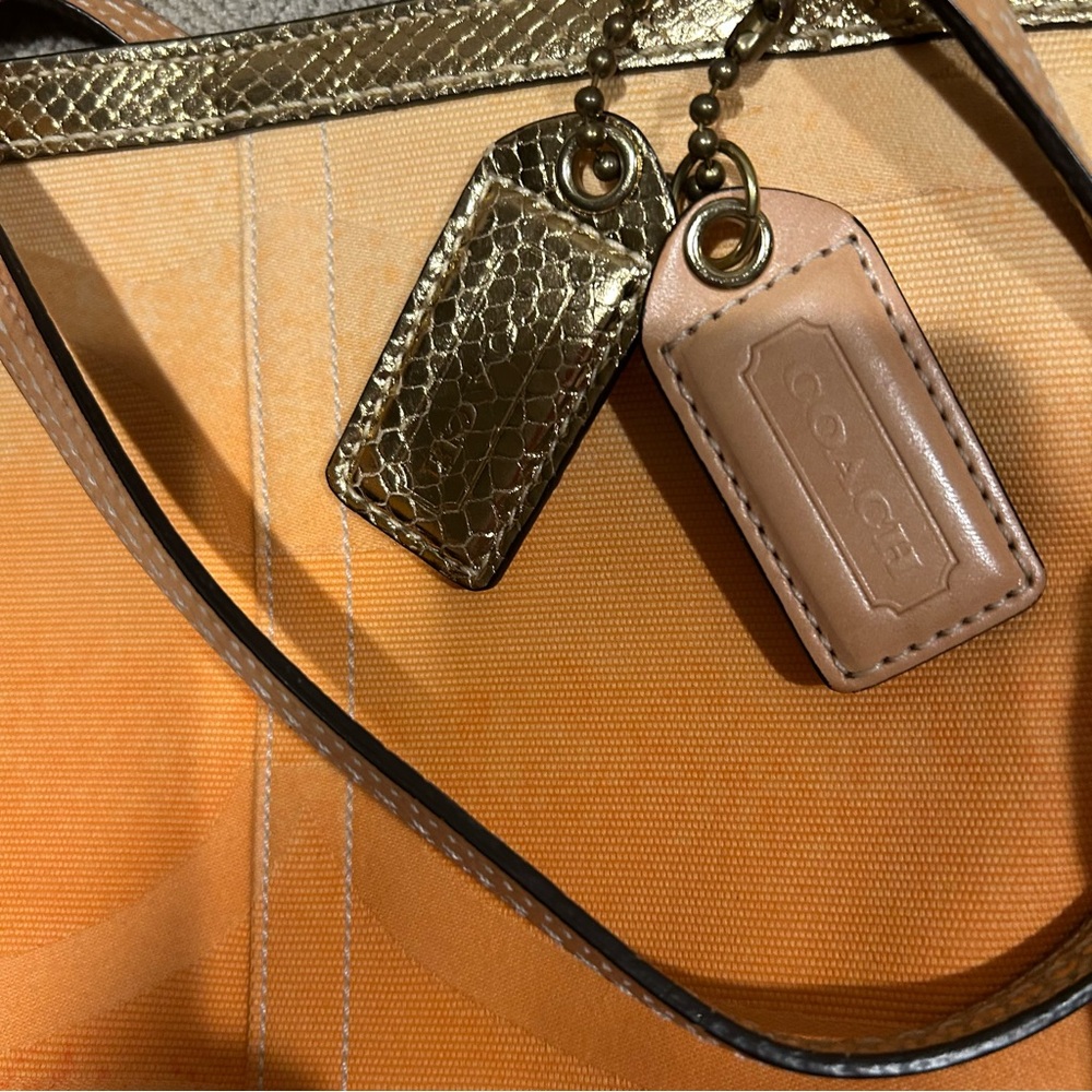 Coach ombre’ canvas limited edition women’s tote bag A065-7567 - Picture 4 of 14